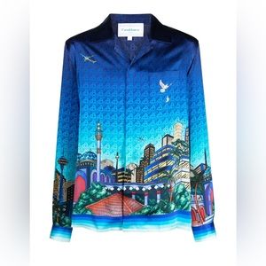 CASABLANCA Paris - The Night View Silk Shirt